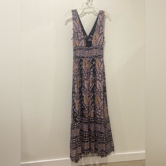 MEAVE Lavender Leafy Bohemian Maxi Dress - Picture 5 of 8